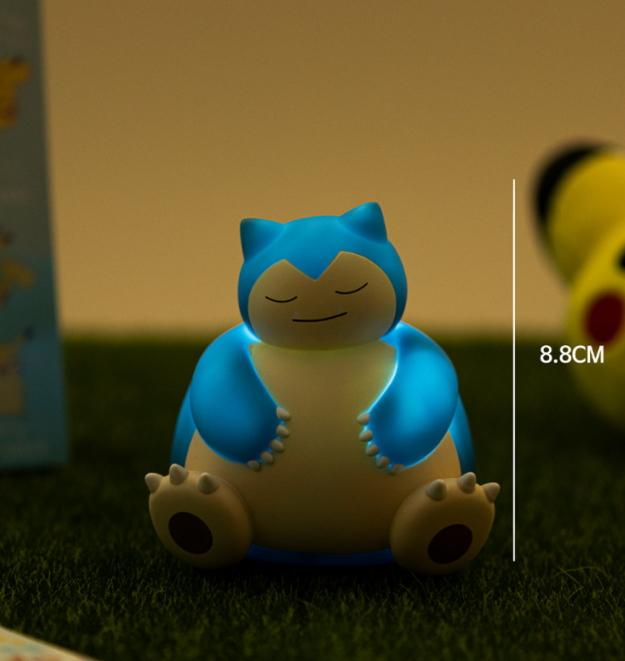 Pokémon Offizielles LED Mini Stimmungslicht – Pikachu, Relaxo, Ditto, Evoli | Authentische Pokémon Schlaflampe #Snorlax#