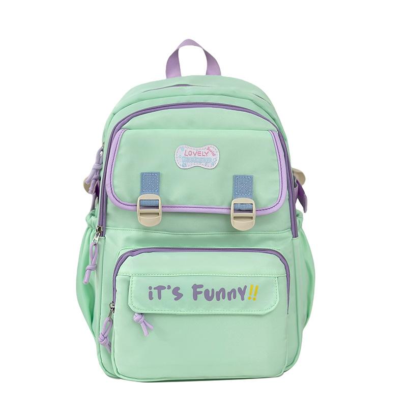 Rucksack im neuen Schulstil Lässig Schlicht Große Kapazität Schultasche Modisch Trendiger Rucksack Niedliche Schultasche für Junior High School Schüler single package