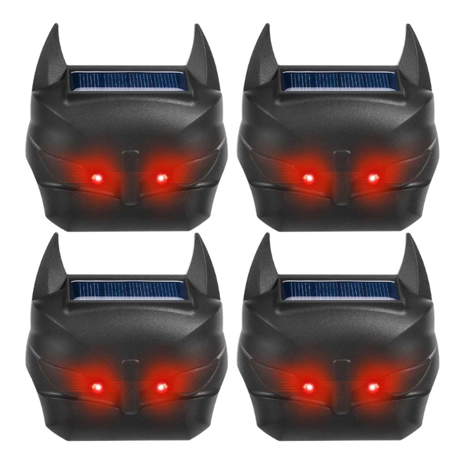 4 Stück Solar Bewegungsalarm Solar Tierabwehr Alarm Solar Tiervertreiber Solaralarm ABS Textur Geeignet für Bauernhof