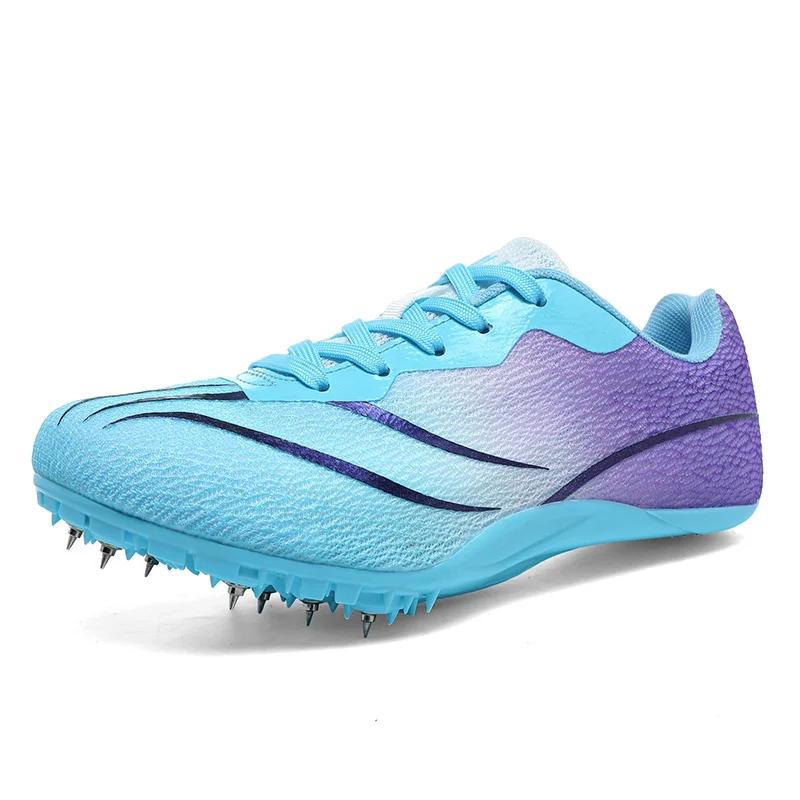 Herren Laufschuhe mit Spikes Trainings Laufschuhe für Studenten Rutschfest Wettkampf Wasserdicht Leichtgewicht Rennschuh 44