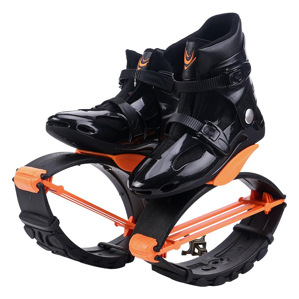 Känguru-Springschuhe für drinnen und draußen, Fitness- und Bodybuilding-Rebound-Schuhe XL 39-41 orange/schwarz