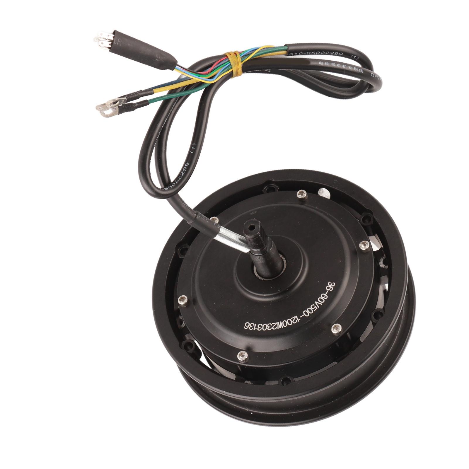 10-Zoll-Radnabenmotor 36 V?60 V, 500 W bis 1200 W, 75 km/h, Trommelbremse für Elektro-Fahrrad, Motorrad, Roller