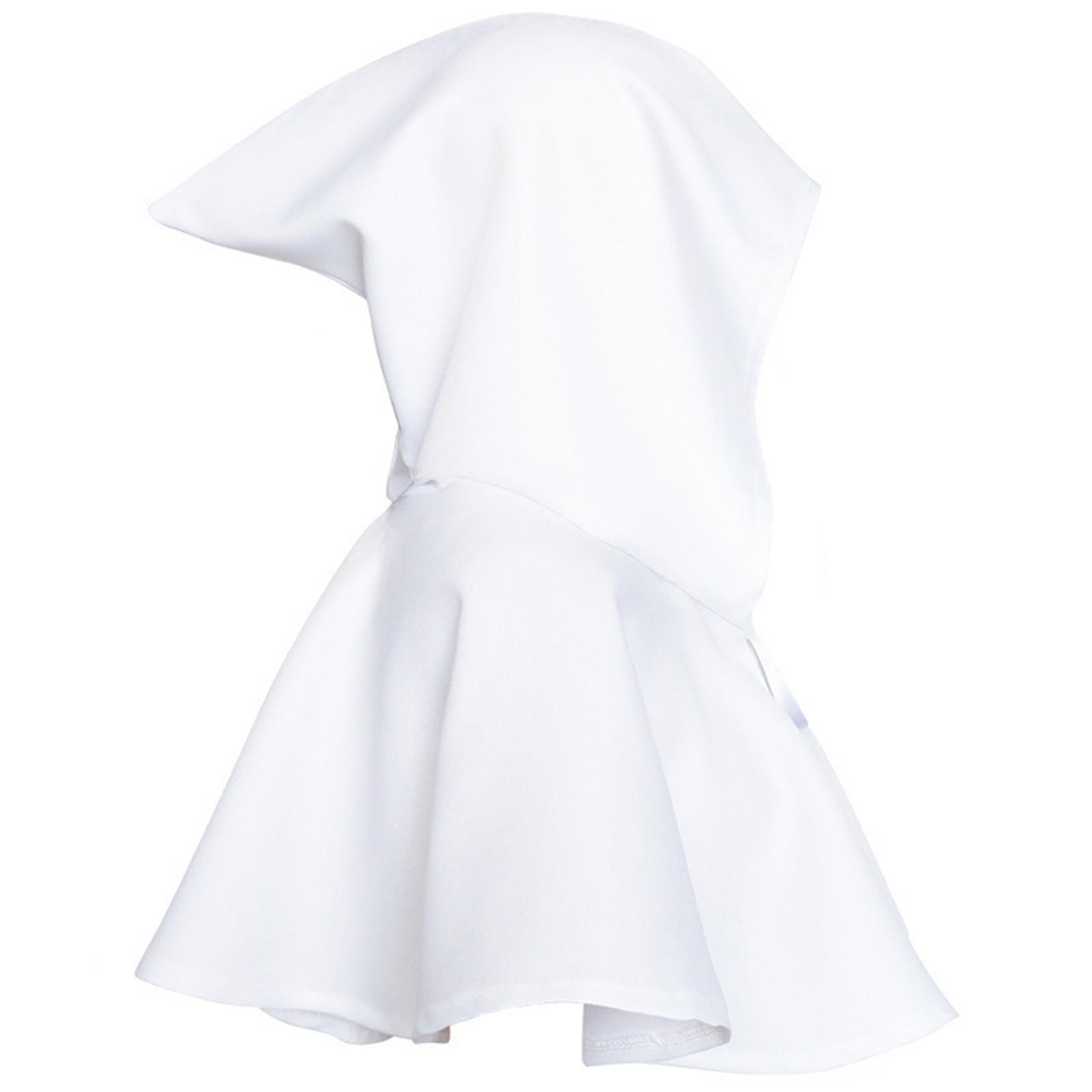 Damen Halloween COS Kleidung Todesumhang Kapuzenumhang One Size weiß