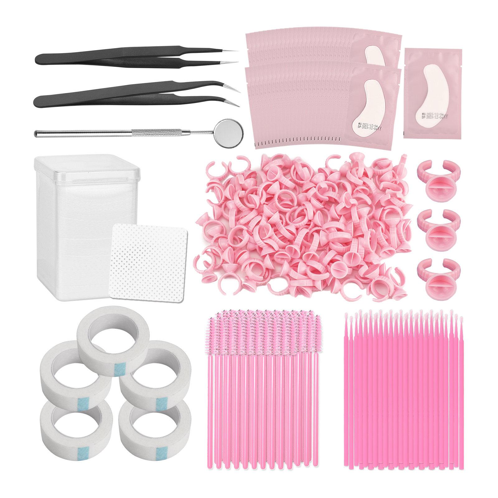 Wimpern Verlängerung Kit Falsche Wimpern Verlängerung Praxis Set Wimpern Pfropfen Training Tool Lash bunt