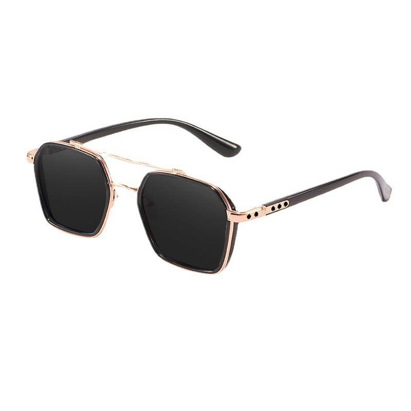 Mode Polarisierte Sonnenbrille Radfahren Gläser Frauen männer Fahren Gläser Outdoor Sport Angeln Wandern Blackout Gläser gold/schwarz