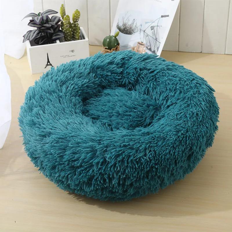 Rundes Plüsch-Welpenbett für Sphynx-Katzen, tiefes Schlafen, Haustierbetten für Katzen, Gotas Katten Kedi, Garfield-Nest, Sofa, Mascotas, Zubehör, Produkte Diameter 40cm