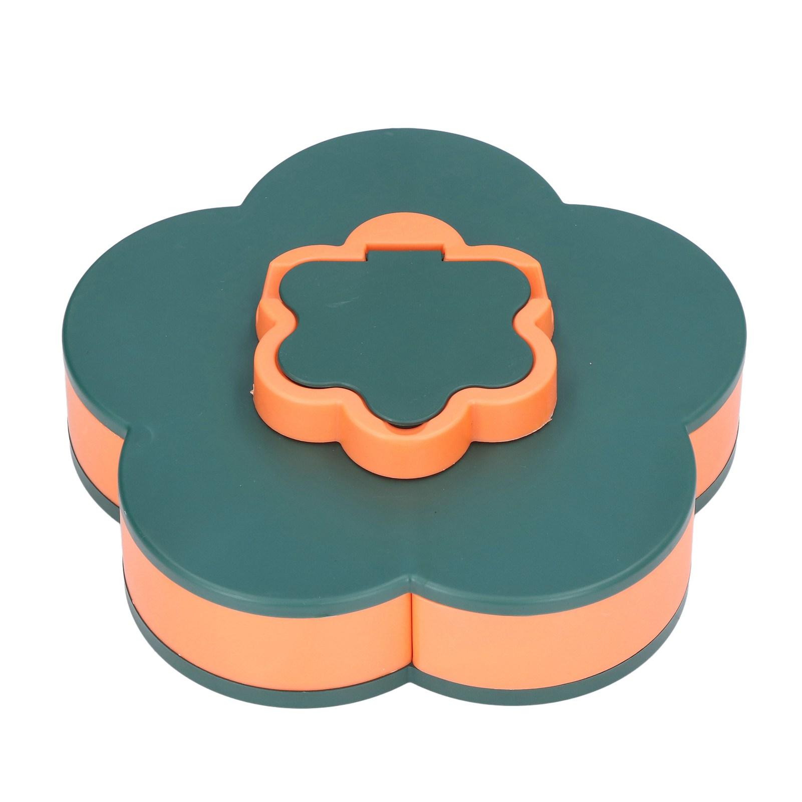 Snack-Serviertablett Multifunktionale Große Kapazität Blumenform Nuss-Süßigkeiten-Servierbehälter für Zuhause