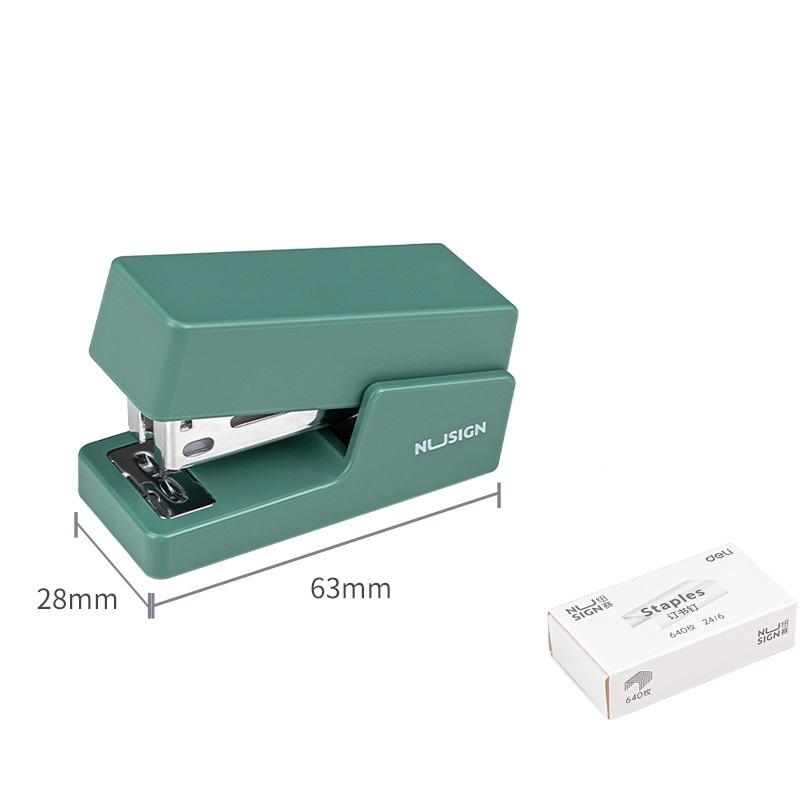 Mini Morandi Color Metallhefter-Set mit 640 Heftklammern, 24/6 Bindewerkzeuge, Büroordner, Schulbedarf