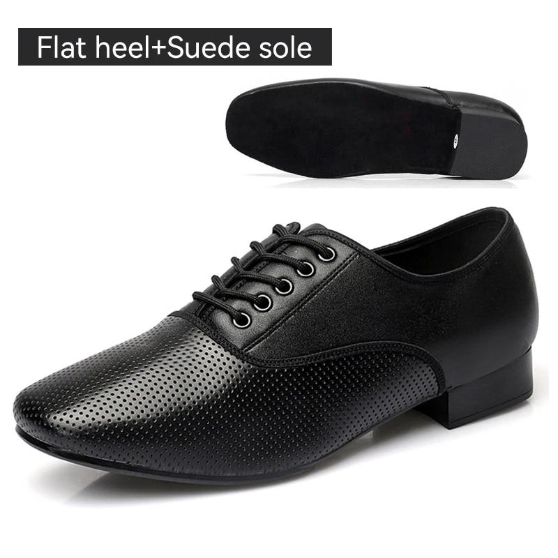 Latin Dance Schuhe Für Männer Schwarz Moderne Tanz Schuhe Salsa Ballsaal Tango Latin Schuhe Für Jungen Männer Flache Ferse Kostenloser Versand 45