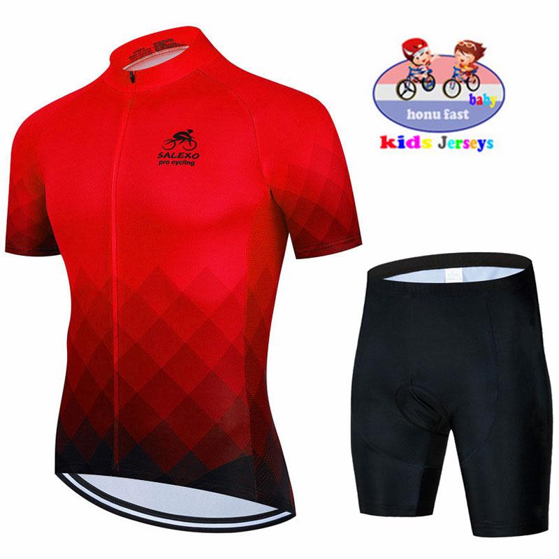 2026 Baby Neue Kinder Kurzarm Radtrikot Set Atmungsaktiv Kinder Fahrradbekleidung Jungen Schnelltrocknend Sommer Fahrraduniform XL