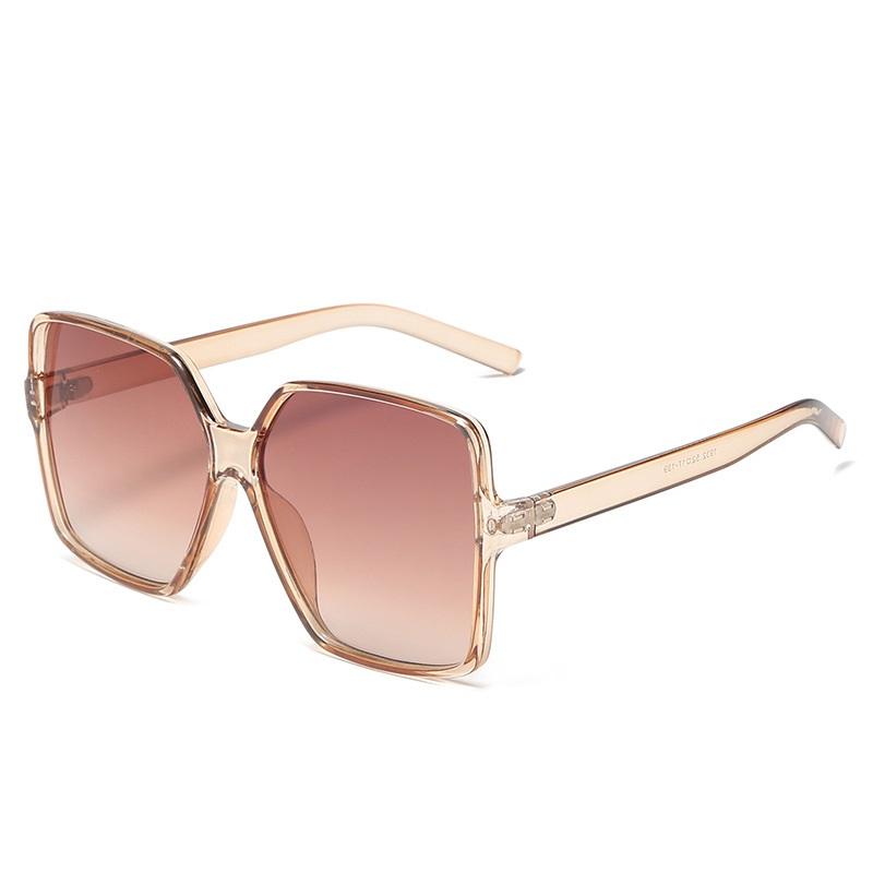 Mode-Sonnenbrille mit großem Rahmen für Herren und Damen, Vintage-Design, quadratische Brille, Outdoor-Zubehör, blendfreie UV400-Sonnenbrille