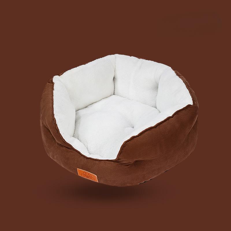 Wildleder-Wickelstreu, bequem, für alle Jahreszeiten, warm, für den Winter, Katzenstreu, Hundestreu S 42*52*20cm