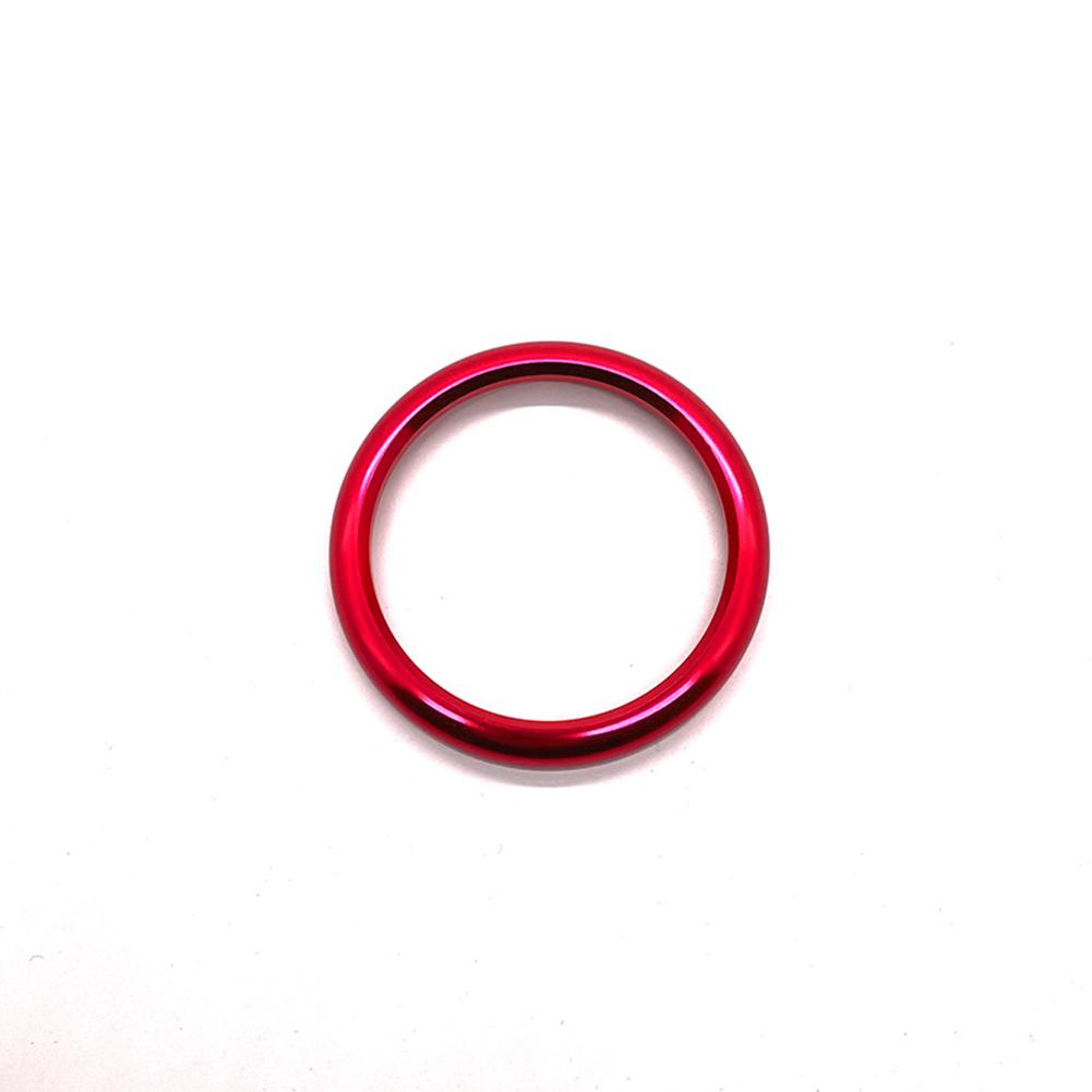 Aluminiumlegierung Auto Uhr Dekoration Ring Stoppuhr Kompass Stoppuhr Aufkleber Dekoration Trim für Porsche Cayenne Macan Panamera 911 718 rot