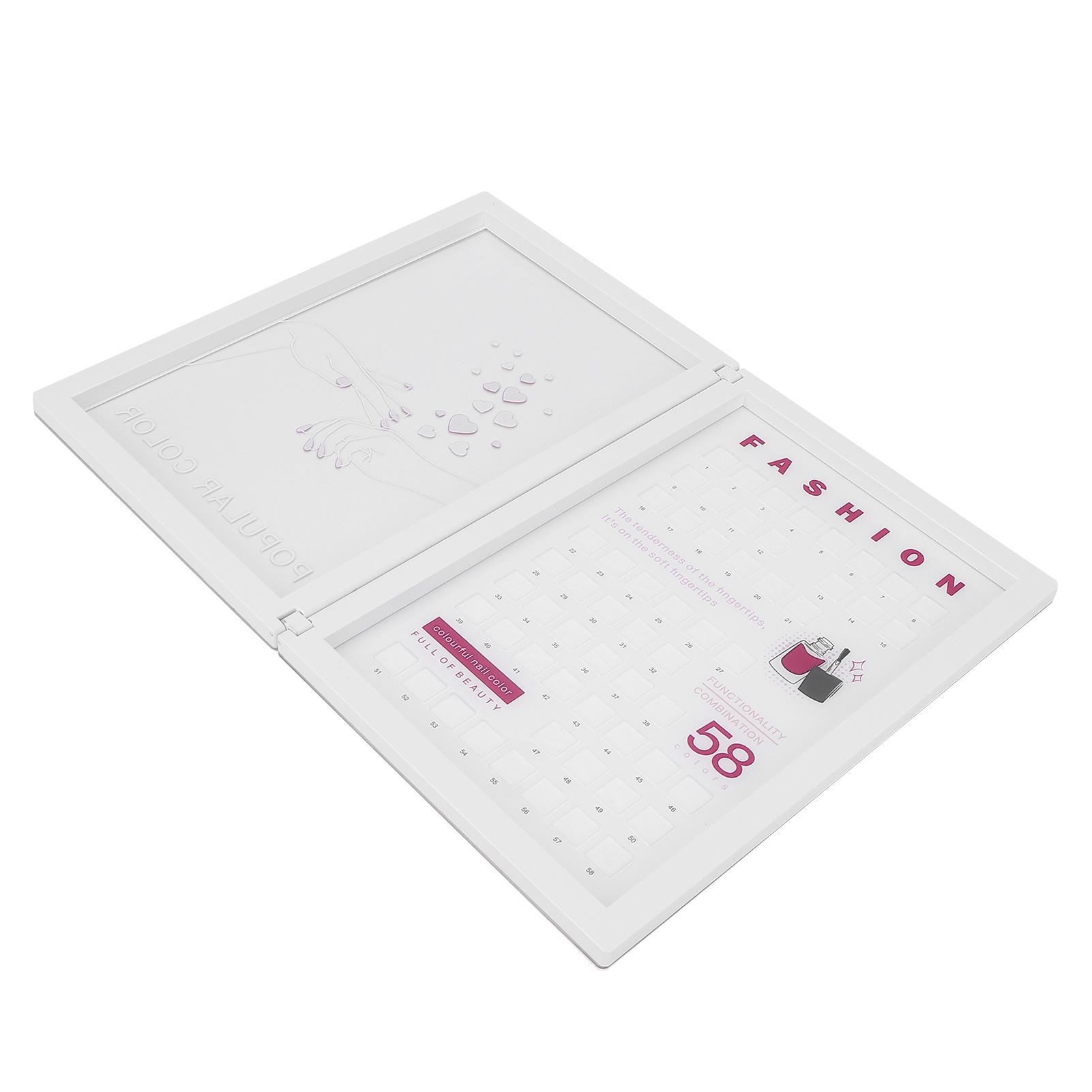 Nagelkunst Präsentationsbuch 58 Farben Salon Nagelgel Farbdisplaybuch DIY Nagellack S Farbkarte