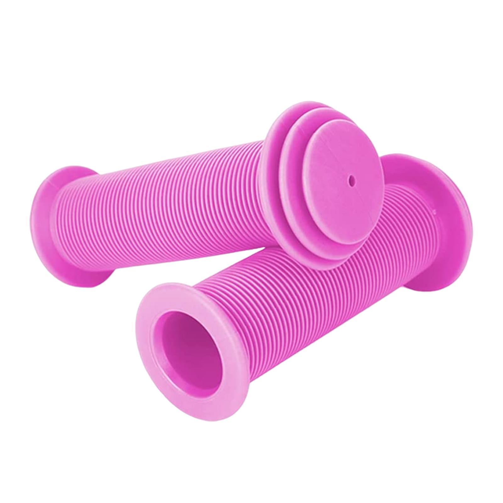 2x Premium MTB Fahrradgriffe Ärmel Gummi Fahrradgriffe Durchmesser 0,87  Fahrradlenkergriffe für Roller Dreirad Kinderfahrrad BMX rosa