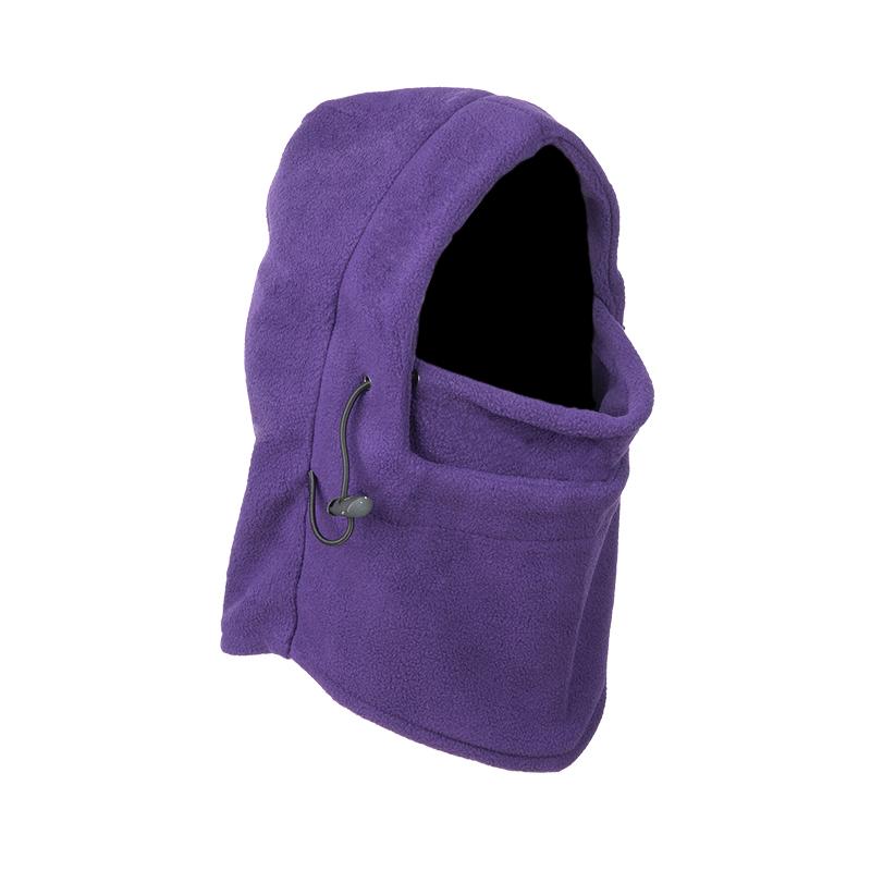 Thermo-Fleece-Sturmhaube, Outdoor-Skimasken, Fahrrad-Cyling-Mützen, Winter-Windstopper, Gesichtshüte, warme Mütze, Unisex-Mütze 1pcs violett