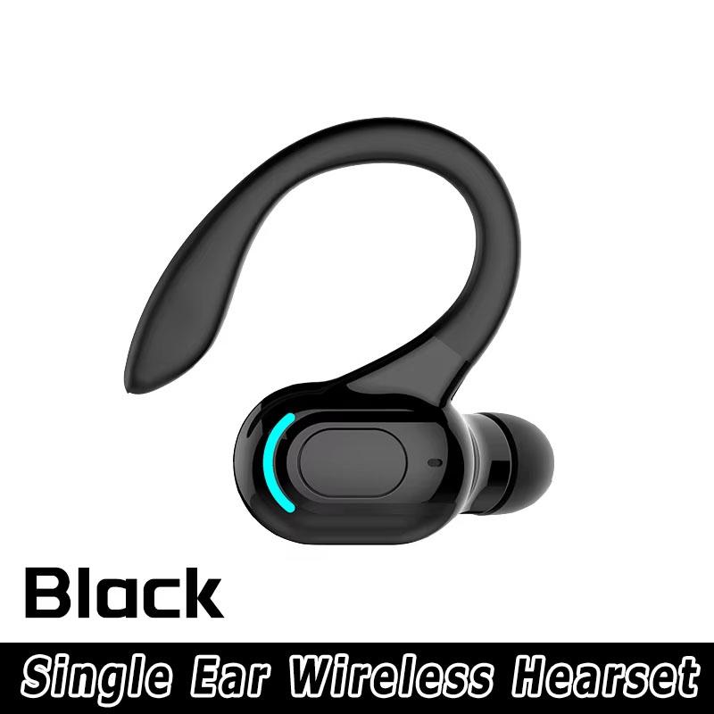 Lange Standby-Bluetooth 5,2 Headset Drahtlose Business Kopfhörer Sport Bluetooth Kopfhörer Hifi Mini Ohrbügel Ohrhörer Mit Mikrofon schwarz