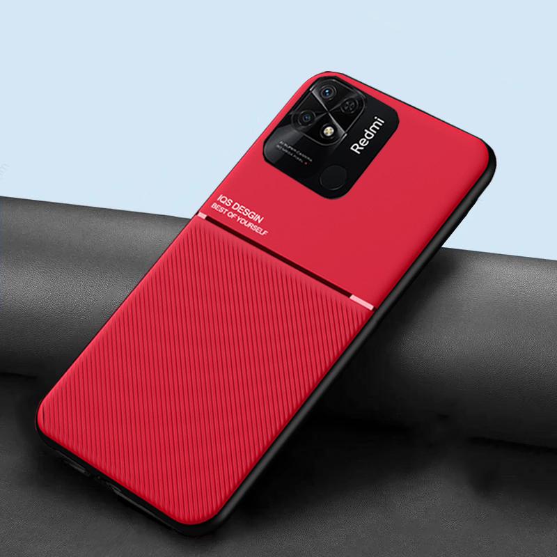 Telefon Fall Für Xiaomi Redmi 10 C Ultra Dünne Leder Weiche Silikon Telefon Fällen Auf Für Xiaomi Redmi 10C 10 C redmi10C Abdeckung Shell Coque Redmi 10C rot