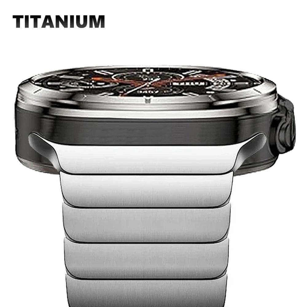 Titanarmband für Samsung Galaxy Ultra Watch 2025 Correa Luxus-Gliederarmband Herrenarmband für Samsung Galaxy Watch 7 Ultra 47mm Galaxy Watch Ultra silber