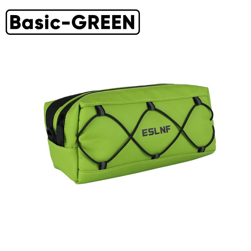 ESLNF Fahrrad Fronttasche Multifunktionale Outdoor Reit Lenkertasche Wasserdichte Rennrad Mountainbike Fronttasche Fahrradzubehör Basic grün