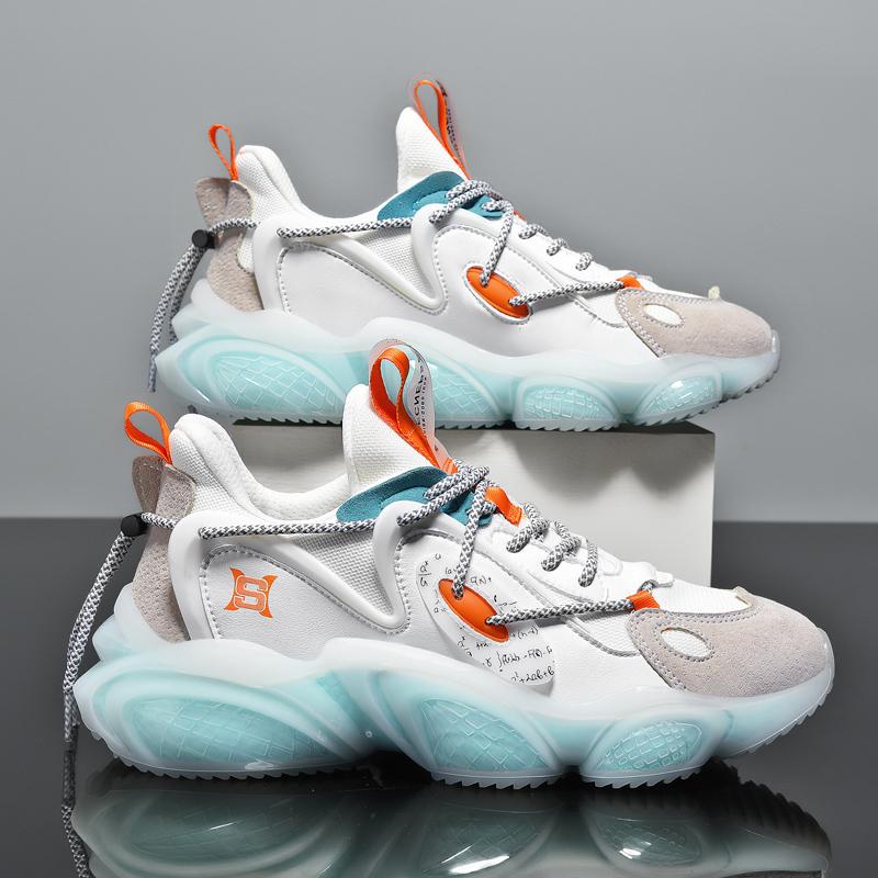 Schuhe Männer Turnschuhe Männlichen Casual Herren Schuhe Tenis Luxus Schuhe Trainer Rennen Atmungsaktive Schuhe Mode Faulenzer Laufschuhe Für Männer 40 white