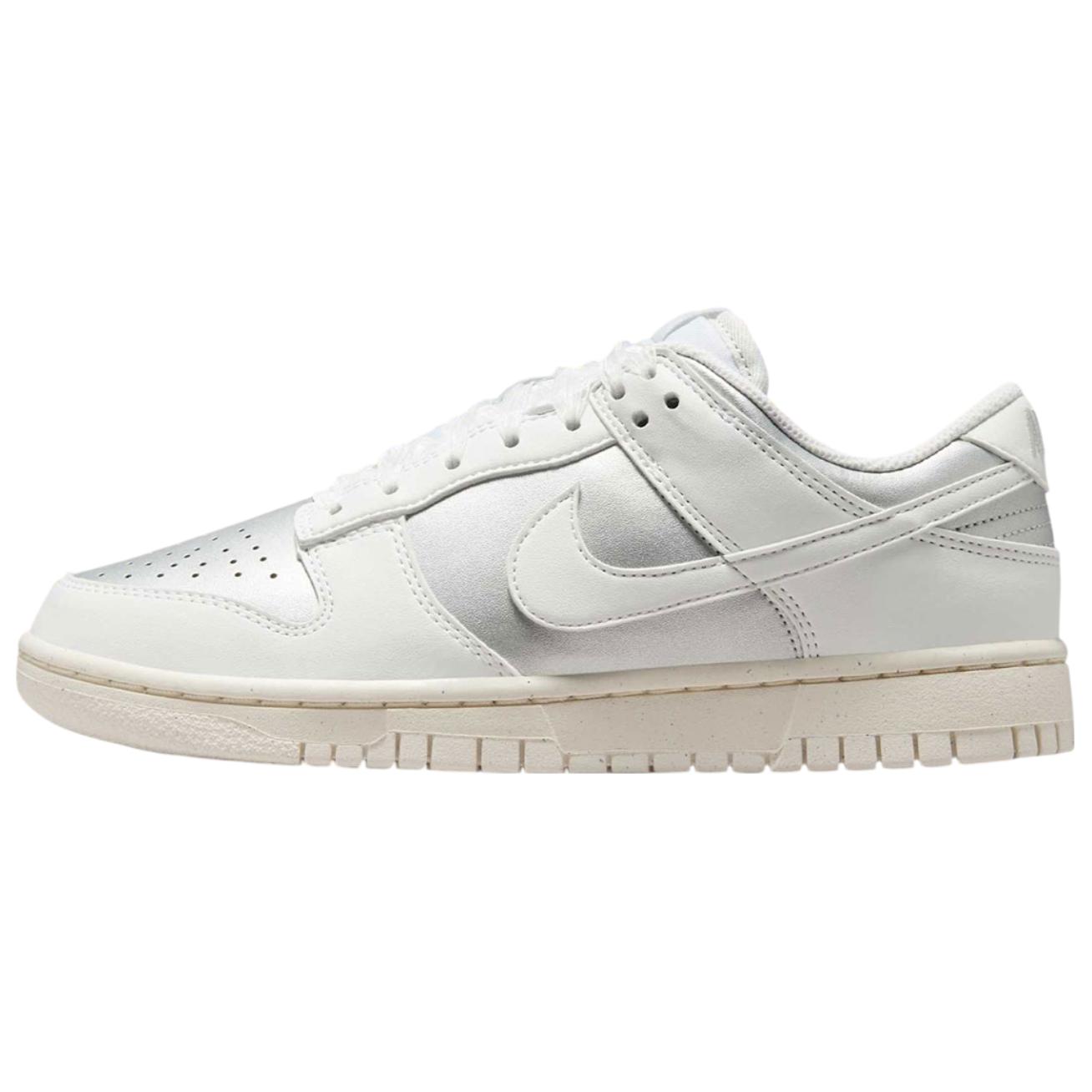 Nike Dunk Low Next Nature Sheer Lace Pack - Metallic Platinum Damen-Sneaker Silber Summit-White Pale-Ivory IB7311-001 38