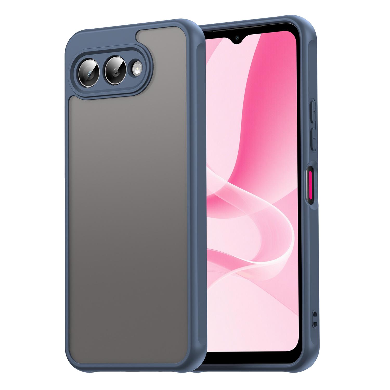T-Mobile REVVL 8/T Phone 3 Handyhülle, Matte stoßfeste Handyhülle Cover für T-Mobile REVVL 8/T Phone 3 T-Mobile REVVL 8/T Phone 3 blau