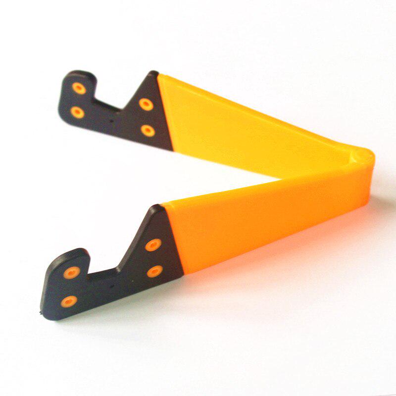 Verstellbarer, V-förmiger, universeller, faltbarer mobiler Handy-Ständerhalter für Smartphones und Tablets orange