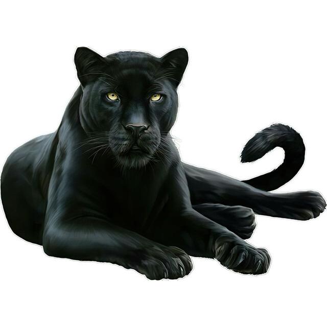 J538# Black Panther Aufkleber auf dem Auto, Vinyl-Aufkleber, wasserfest, Dekoration, Autoaufkleber A-15cm-Longest Side