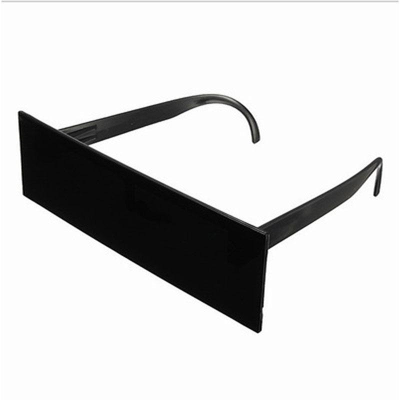 Schwarzer Langer Rahmen Quadratisch Coded Pixel Sonnenbrille Flache Sonnenbrille Rechteckig Party Ball Große Sonnenbrille Unisex Brillen black