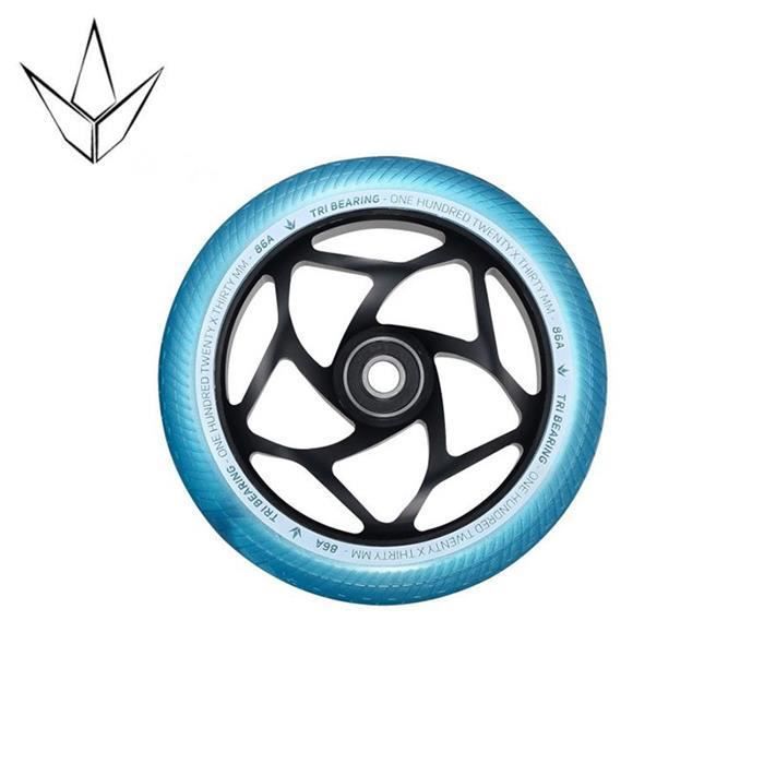 Roller Scooter Rad BLUNT Tri Bearing 120mm x 30mm - Schwarz - Unisex - Roller