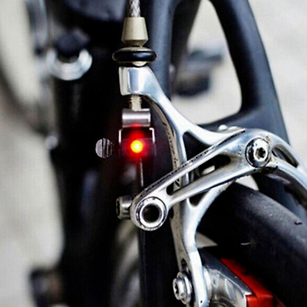 Universal Fahrrad Bremslicht Halterung Fahrrad Schwanz Hinten LED Sicherheitswarnlampen