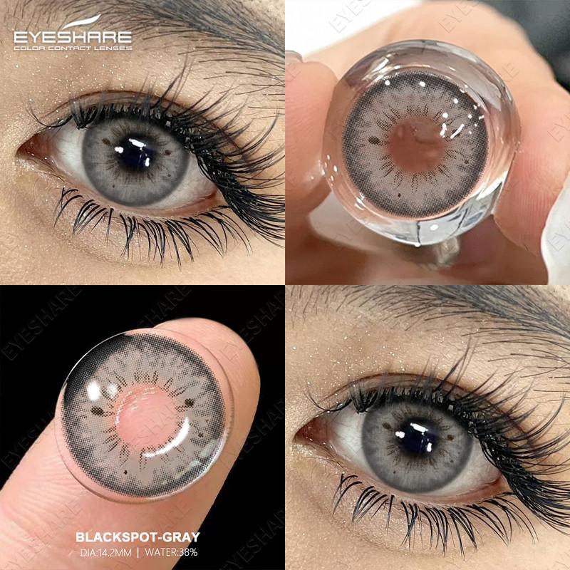 EYESHARE 1 Paar Myopie Farbige Kontaktlinsen Mit (0~-6.00) Kontaktlinsen mit Sehstärke für Studenten Kosmetik -1.00