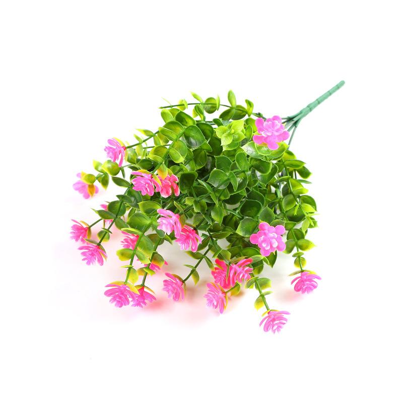 Künstliche Eukalyptusblumen für den Außenbereich, künstliche Buchsbaumpflanzen, Sträucher, Blumen zur Dekoration, kein Verblassen, künstliche Kunststoffpflanzen