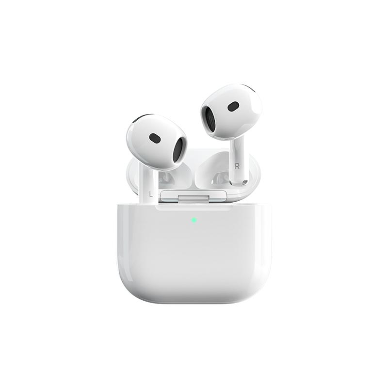 TWS Drahtlose Ohrhörer Kompatibel mit AirPods 4 Aktive Geräuschunterdrückung Räumliches Audio IP54 Schweißresistent Bluetooth Kopfhörer weiß