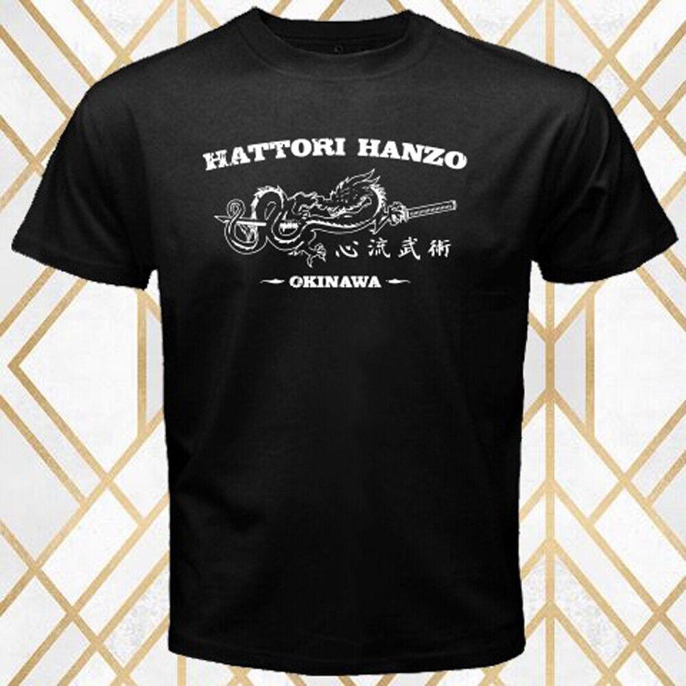 Hattori Hanzo Okinawa Schwert Katana Filmlogo Schwarzes Unisex T-Shirt XL