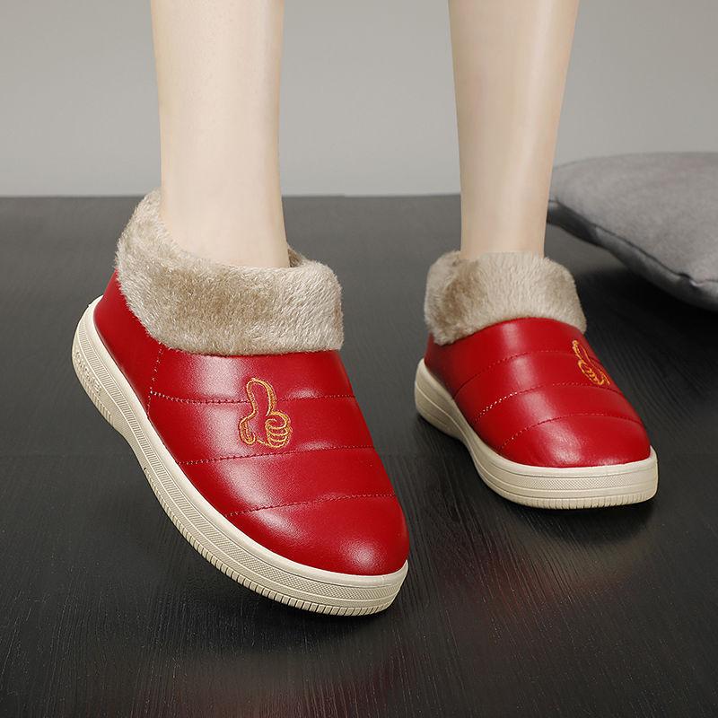 Hausschuhe Frauen Schlafzimmer Liebhaber Winter Hausschuhe Warmes Zuhause Hausschuhe Frauen Schuhe Indoor Gemütliche Turnschuhe Haus Frauen Hausschuhe 39 leuchtend rote