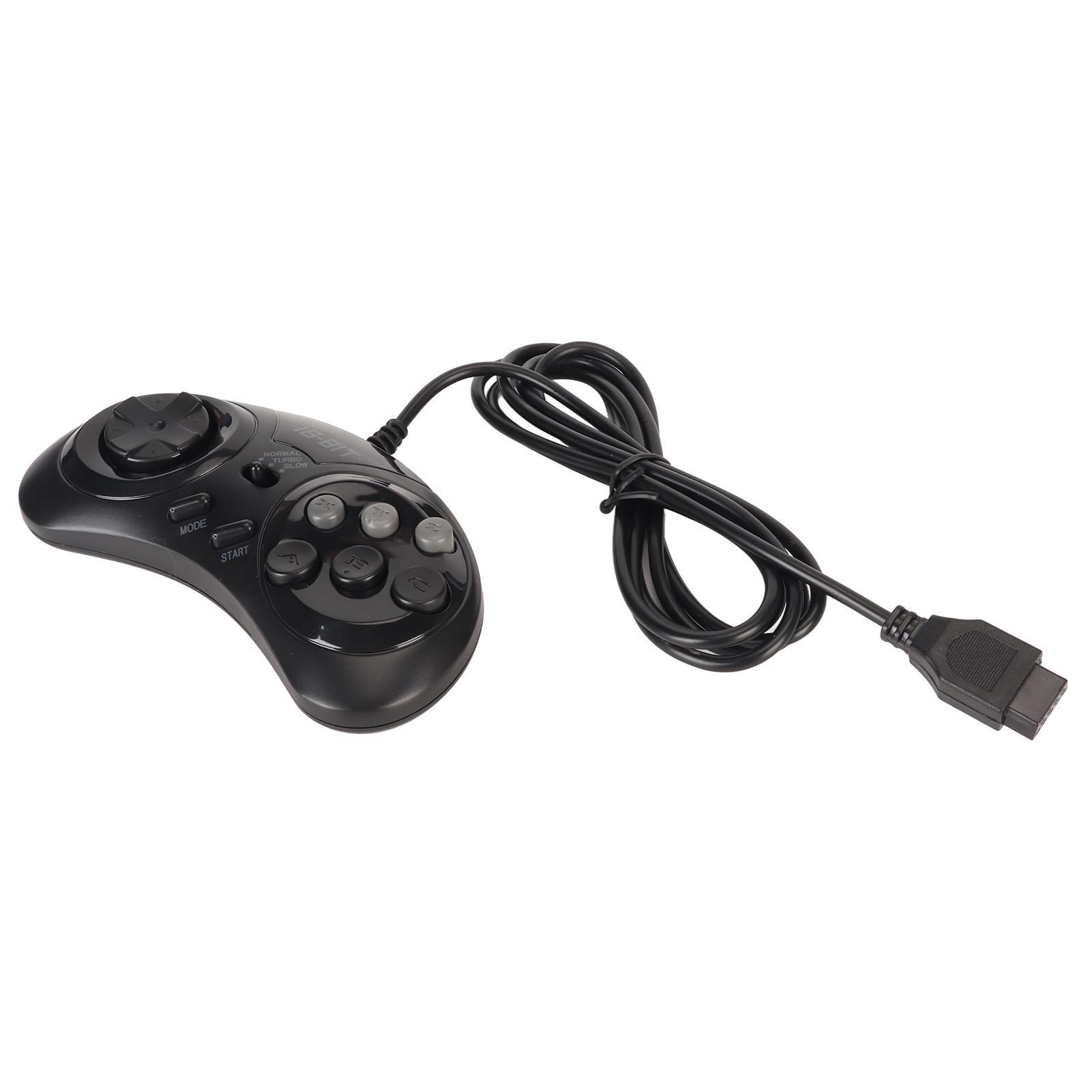 für Sega Controller 9 Pin 16Bit Mini Handheld Ergonomischer klassischer tragbarer Gamepad-Controller