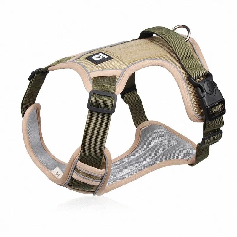 Verstellbares Hundegeschirr, reflektierendes Sicherheitstraining, Brustweste, Führt Halsband für französische Bulldoggen, Haustiere, Hundezubehör M 7-14kg