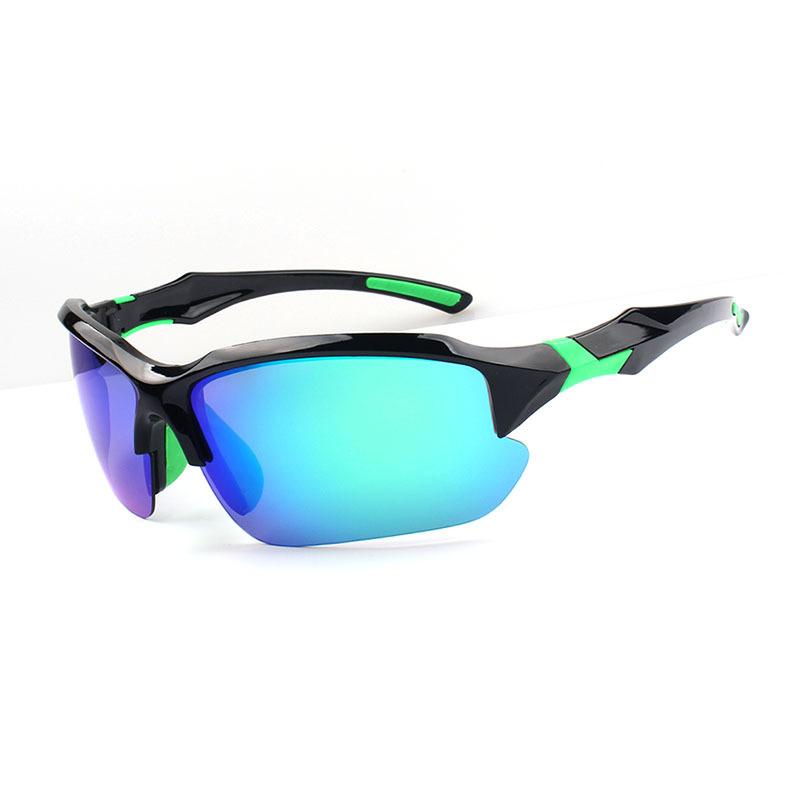 UV400 Polarisierte Sonnenbrille Reiten Fahrrad Sport Sonnenbrille Fahrerbrille grün