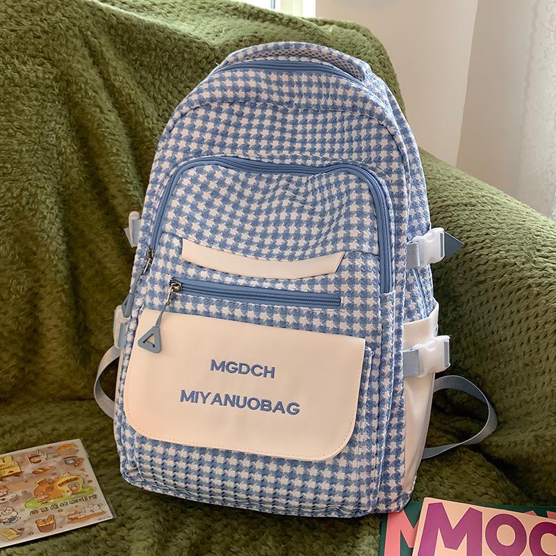 Schultaschen Kinder Grundschüler Mädchen Karomuster Buchstaben Mittelschüler Keine Hohe Qualität Realschüler Rucksack