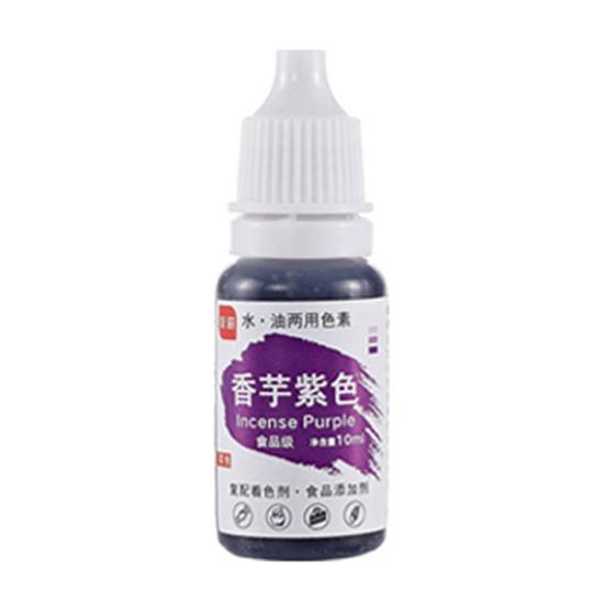10ml Lebensmittel Einfache Färbung Ausbleichsicher zum Mischen Natürliche Zutat Fondant Zuckerguss Kuchen Lebensmittel violett