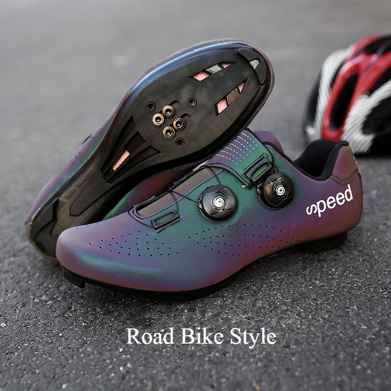 Neu Lock Reiten Schuhe Lock Schuhe Männer Und Frauen Rennrad Booster Schuhe Mountainbike 36 antike fuchsie