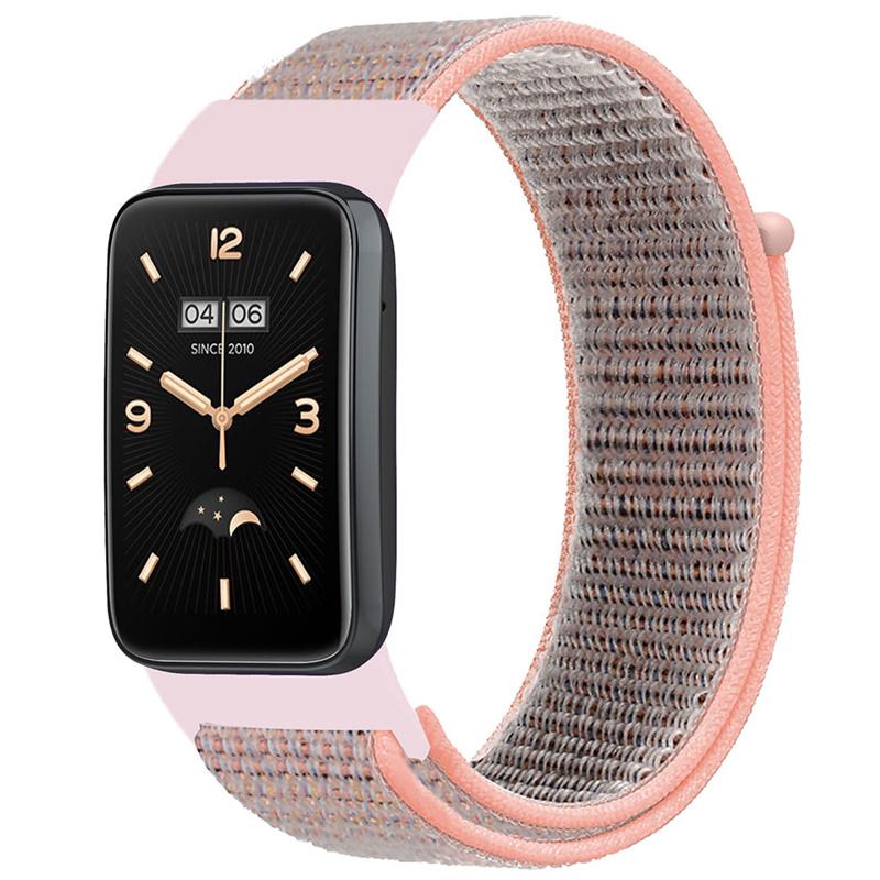 Nylonarmband für Fitbit Charge 6 Smartwatch Sportliches Nylon-Webschleifenarmband Armband Correa Pulsera für fitbit Charge 5 Band rosa