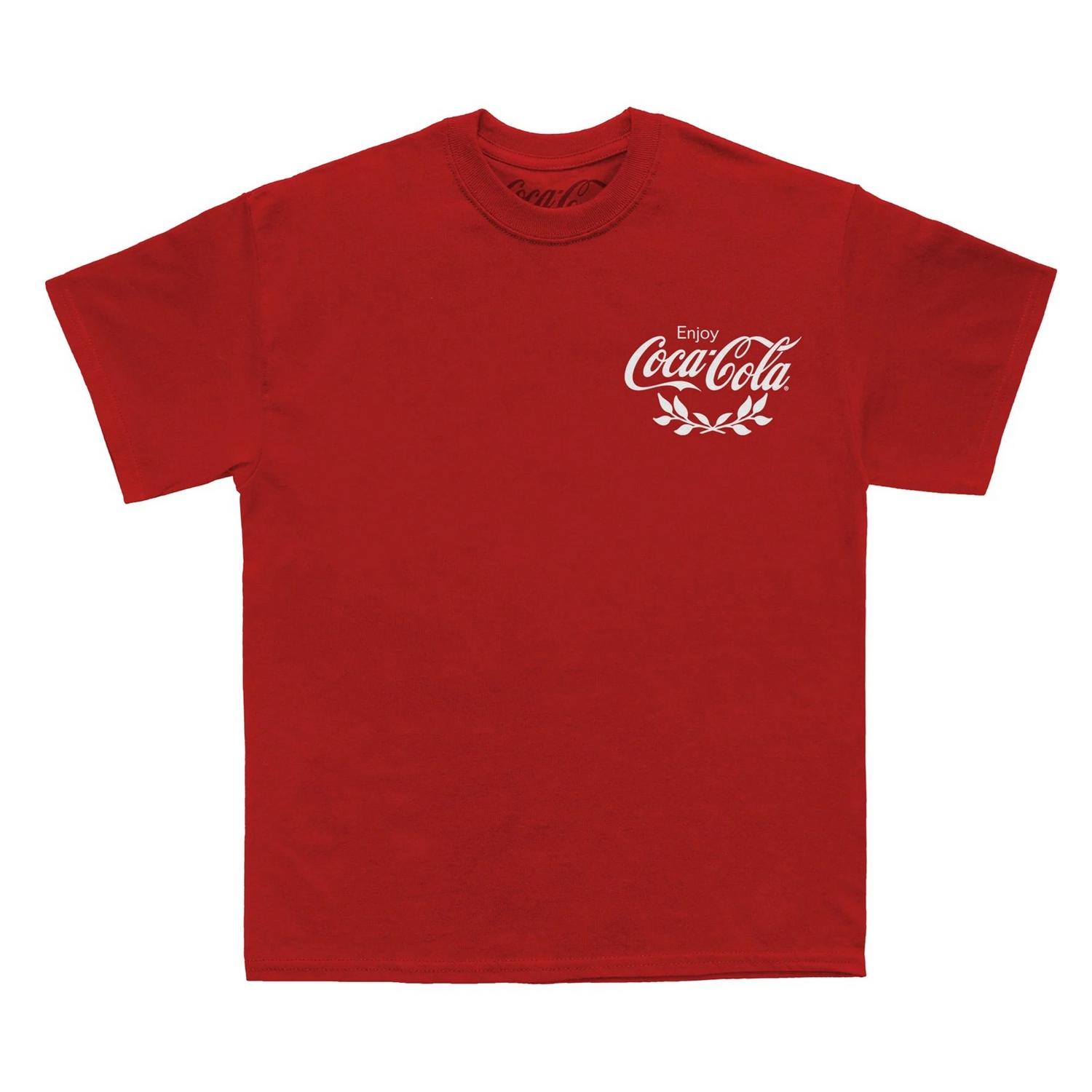 Coca-Cola Unisex-T-Shirt mit Wappen für Erwachsene M rot
