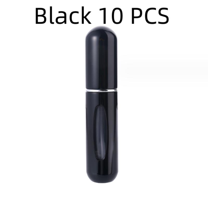 13 Farben 5 ml Parfüm-Sprühflasche, Reisefüllung, tragbarer Parfüm-Zerstäuber, leere kosmetische Parfüm-Flasche schwarz