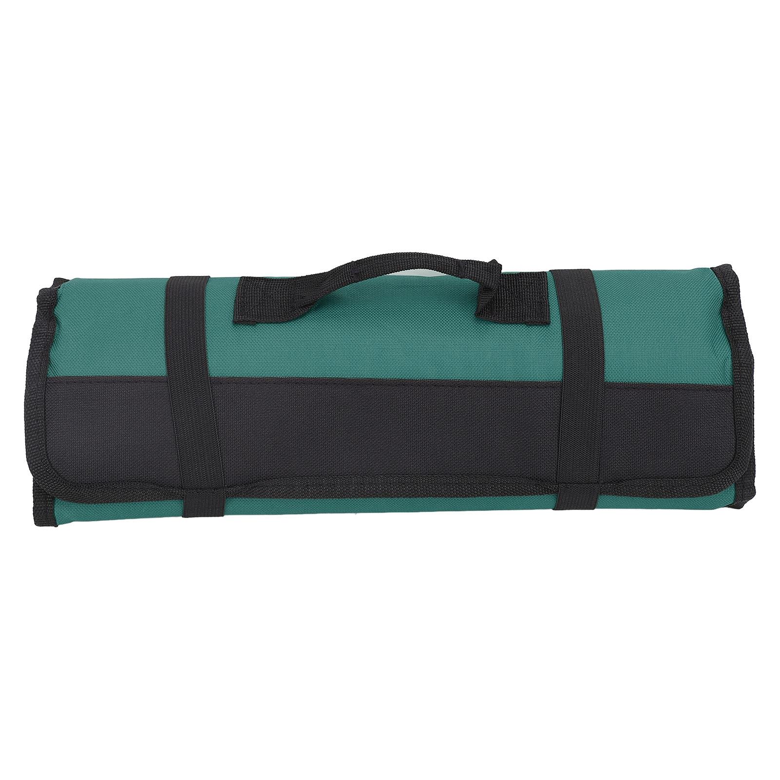 20 Slots Chef Messer Tasche Multifunktionale Tragbare Besteck Messer Halter Protektoren Rolle Lagerung Tasche grün
