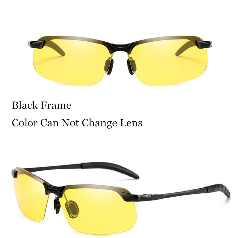 Polarisierte Sonnenbrille Herren Fahren Angeln Nachtsicht Sonnenbrille Brillen UV400 Yellow Lens gelb