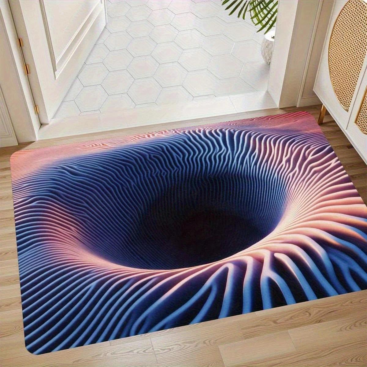 3D-Druck Koi Fisch Badematte, Flanellmaterial, Geeignet für Badezimmer, Schlafzimmer, Wohnzimmereingang, Badematte Strapazierfähige Fußmatte 40*60cm