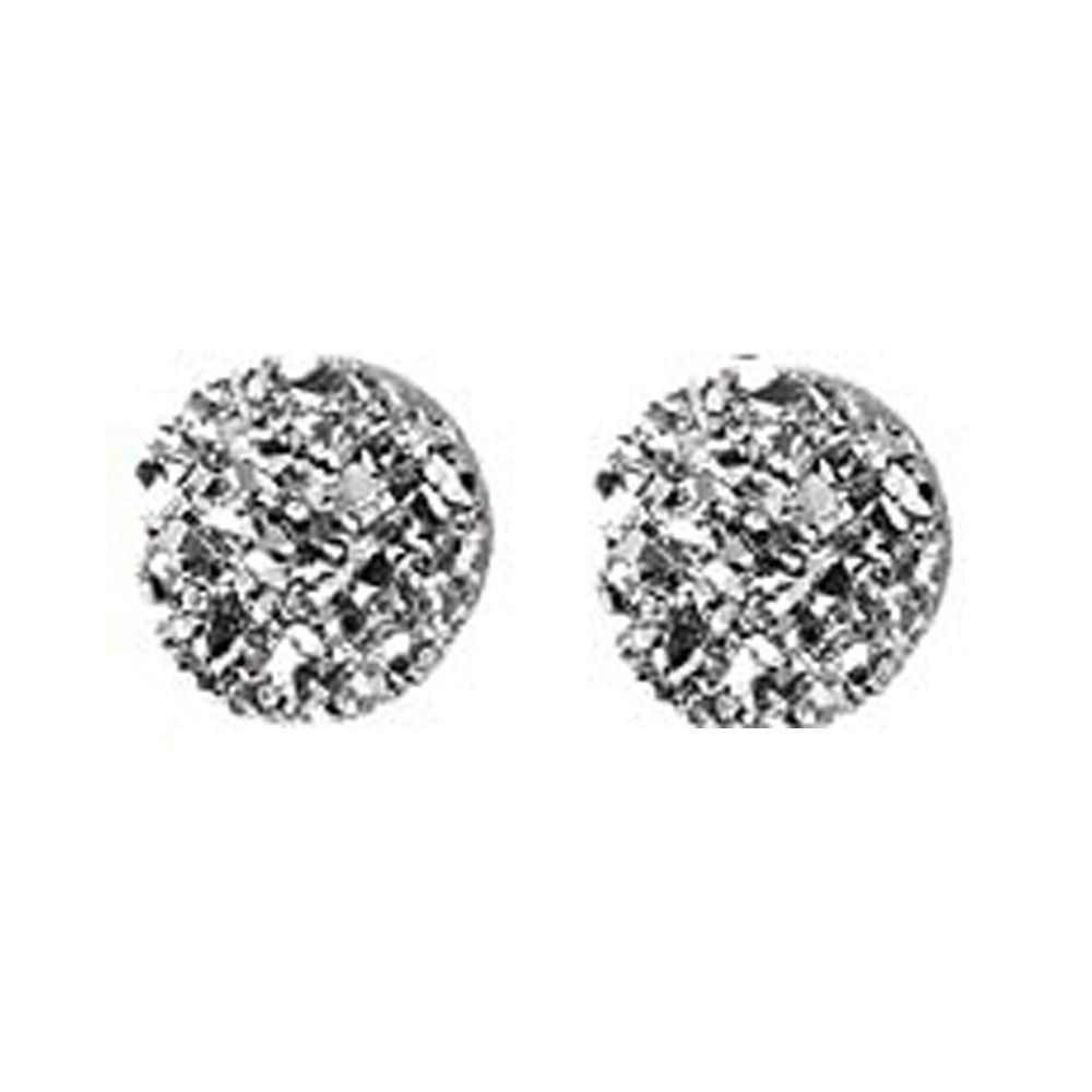 zur Gewichtsreduktion Lymphatische Magnetotherapie-Ohrringe Therapie-Ohrringe Lymphdrainage-Ohrringe Silver-Round-6mm